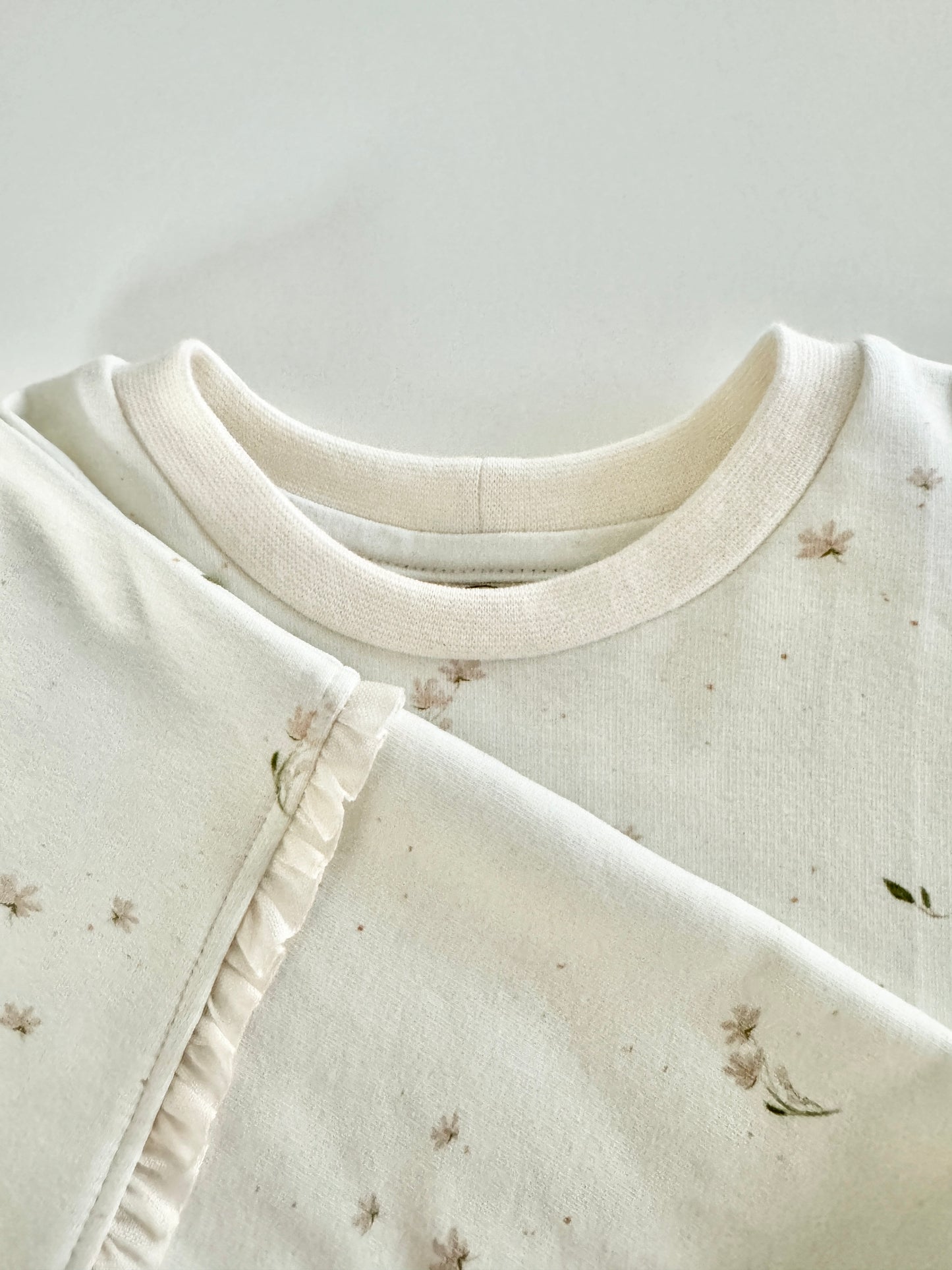 Oversize Pullover tinyflower Bio-Baumwolle Unikat