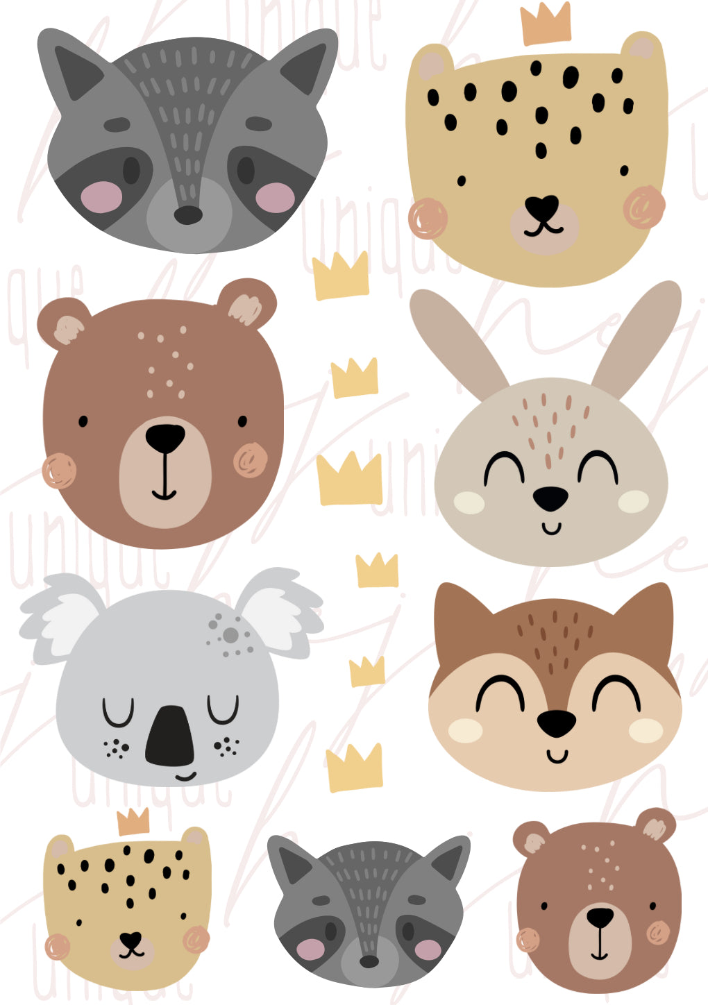 Rub On Aufkleber Tierköpfe A5 Warum du unsere Rub-Ons lieben wirst:  ✔ Randloser Premium-Look   ✔ Besondere Haptik   ✔ Präzise Platzierung dank transparenter Trägerfolie  ✔ Wasser- und kratzfest // Hitze- und UV-beständig   ✔ Starke Haftung auf Glas, Keramik, Holz, Raysin u.v.m.  ✔ Langlebig und hochwertig verarbeitet  ✔ Auch gewerblich nutzbar – keine zusätzliche Lizenz nötig