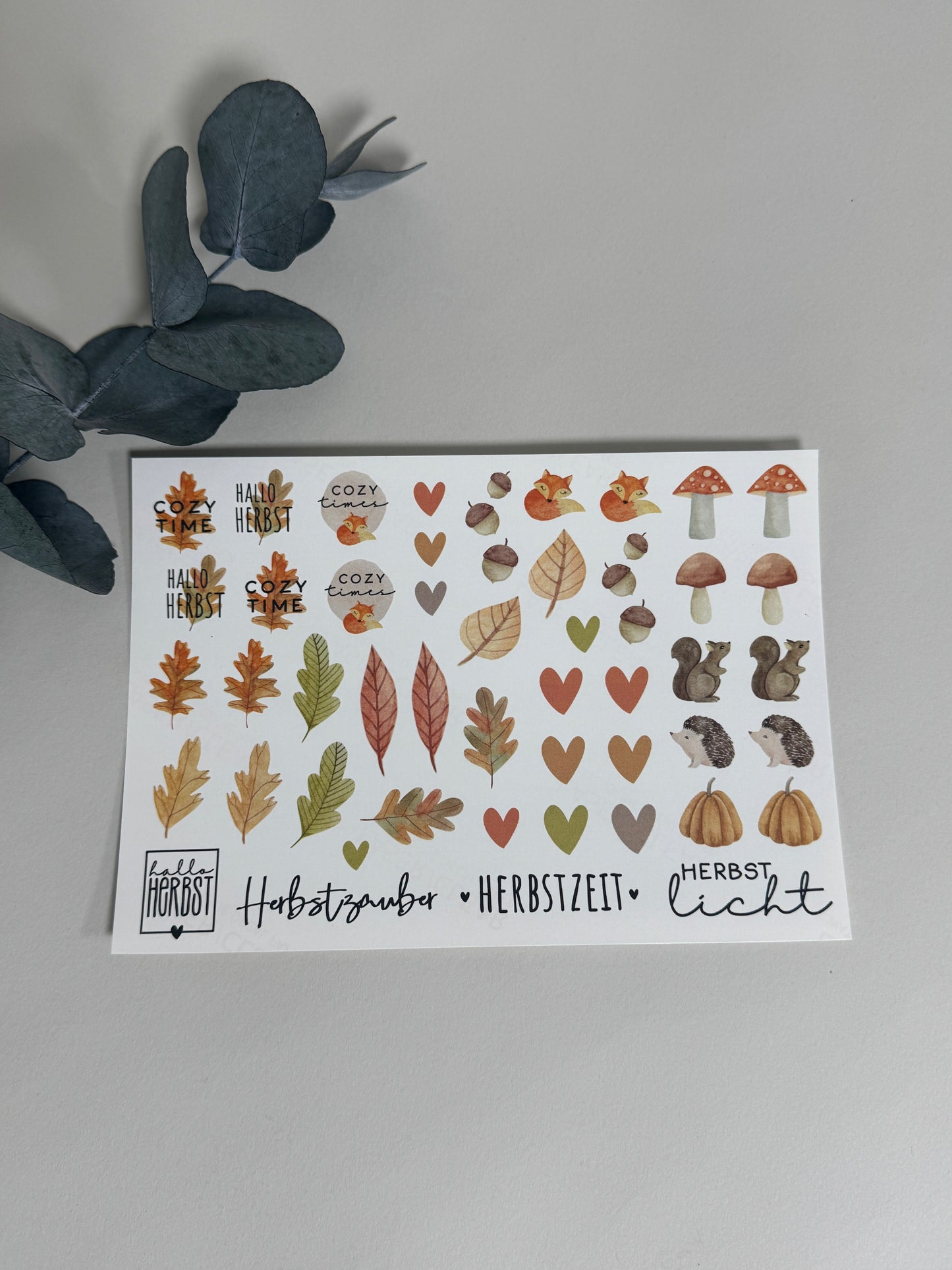 Kerzenfolie Herbst Woodland Stabkerzen