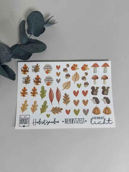 Kerzenfolie Herbst Woodland Stabkerzen