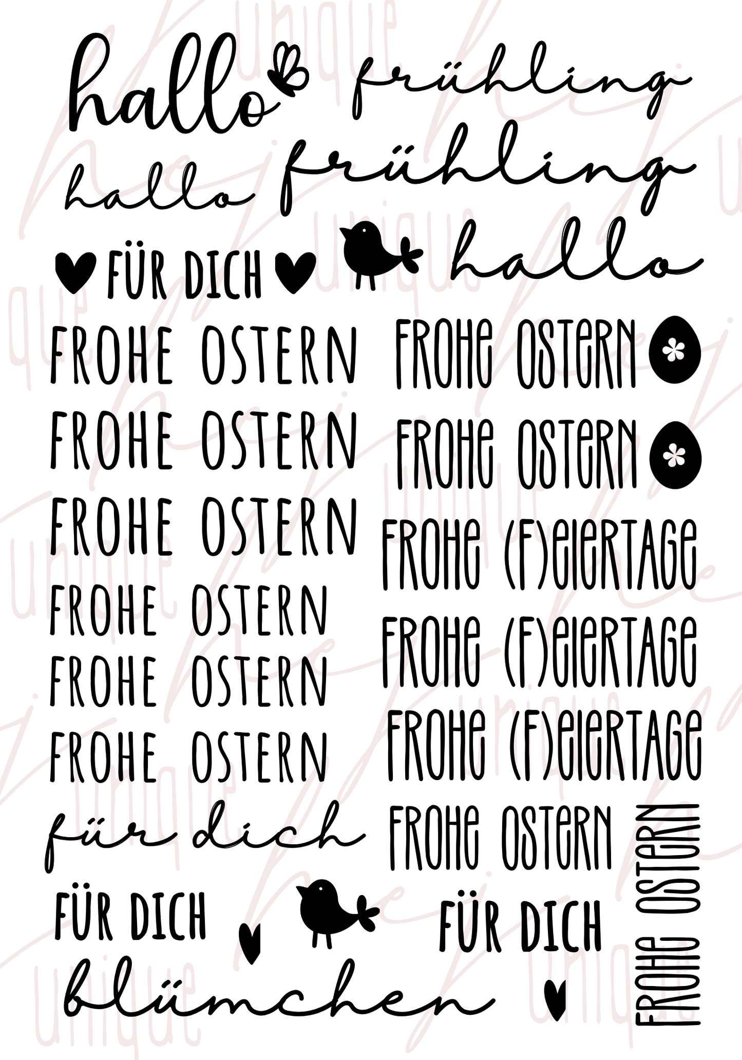 Rub On Aufkleber Schriftzüge Ostern 1.0 A5 Warum du unsere Rub-Ons lieben wirst:  ✔ Randloser Premium-Look   ✔ Besondere Haptik   ✔ Präzise Platzierung dank transparenter Trägerfolie  ✔ Wasser- und kratzfest // Hitze- und UV-beständig   ✔ Starke Haftung auf Glas, Keramik, Holz, Raysin u.v.m.  ✔ Langlebig und hochwertig verarbeitet  ✔ Auch gewerblich nutzbar – keine zusätzliche Lizenz nötig