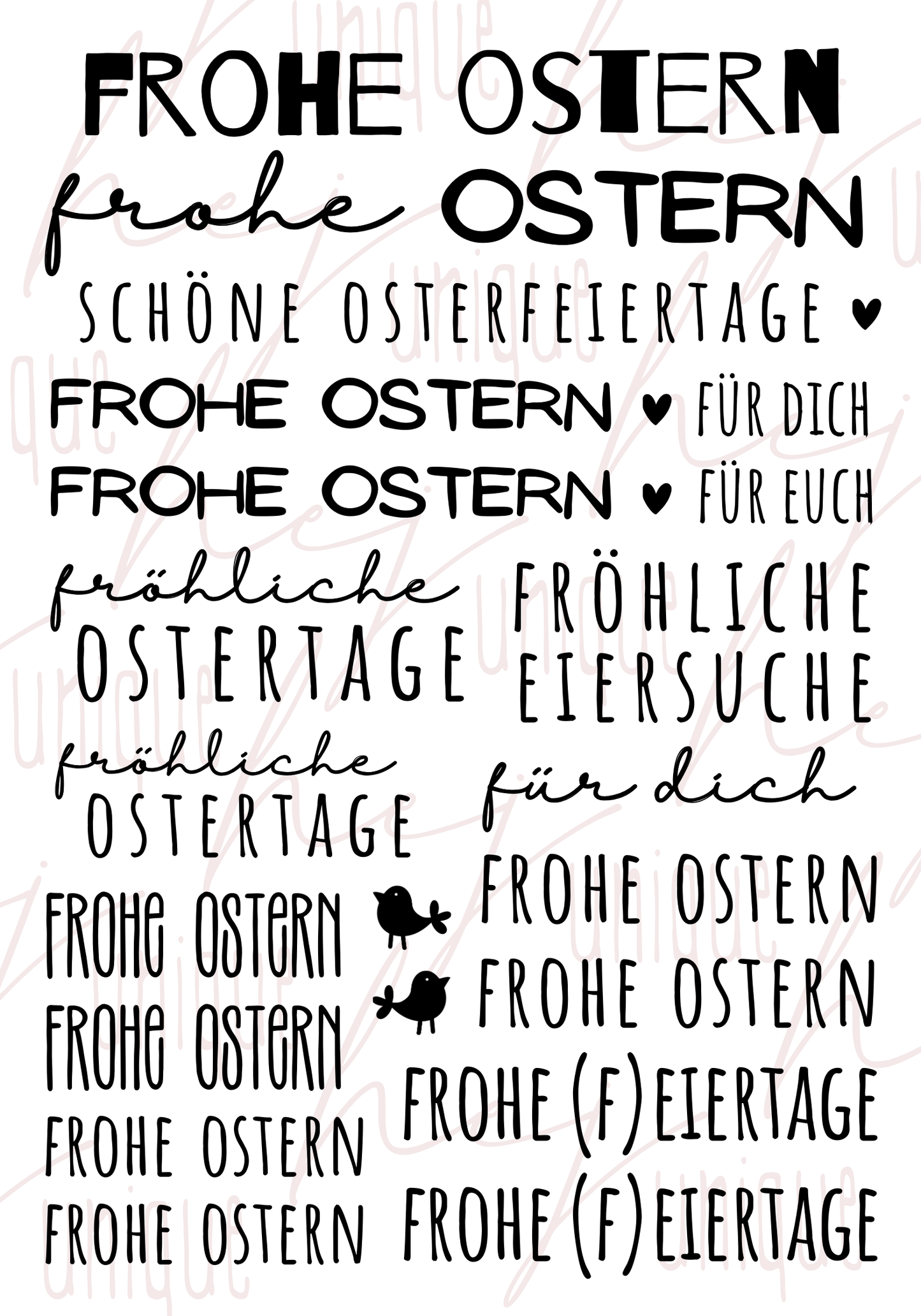 Rub On Aufkleber Schriftzüge Frohe Ostern 2.0 A5 Warum du unsere Rub-Ons lieben wirst:  ✔ Randloser Premium-Look   ✔ Besondere Haptik   ✔ Präzise Platzierung dank transparenter Trägerfolie  ✔ Wasser- und kratzfest // Hitze- und UV-beständig   ✔ Starke Haftung auf Glas, Keramik, Holz, Raysin u.v.m.  ✔ Langlebig und hochwertig verarbeitet  ✔ Auch gewerblich nutzbar – keine zusätzliche Lizenz nötig