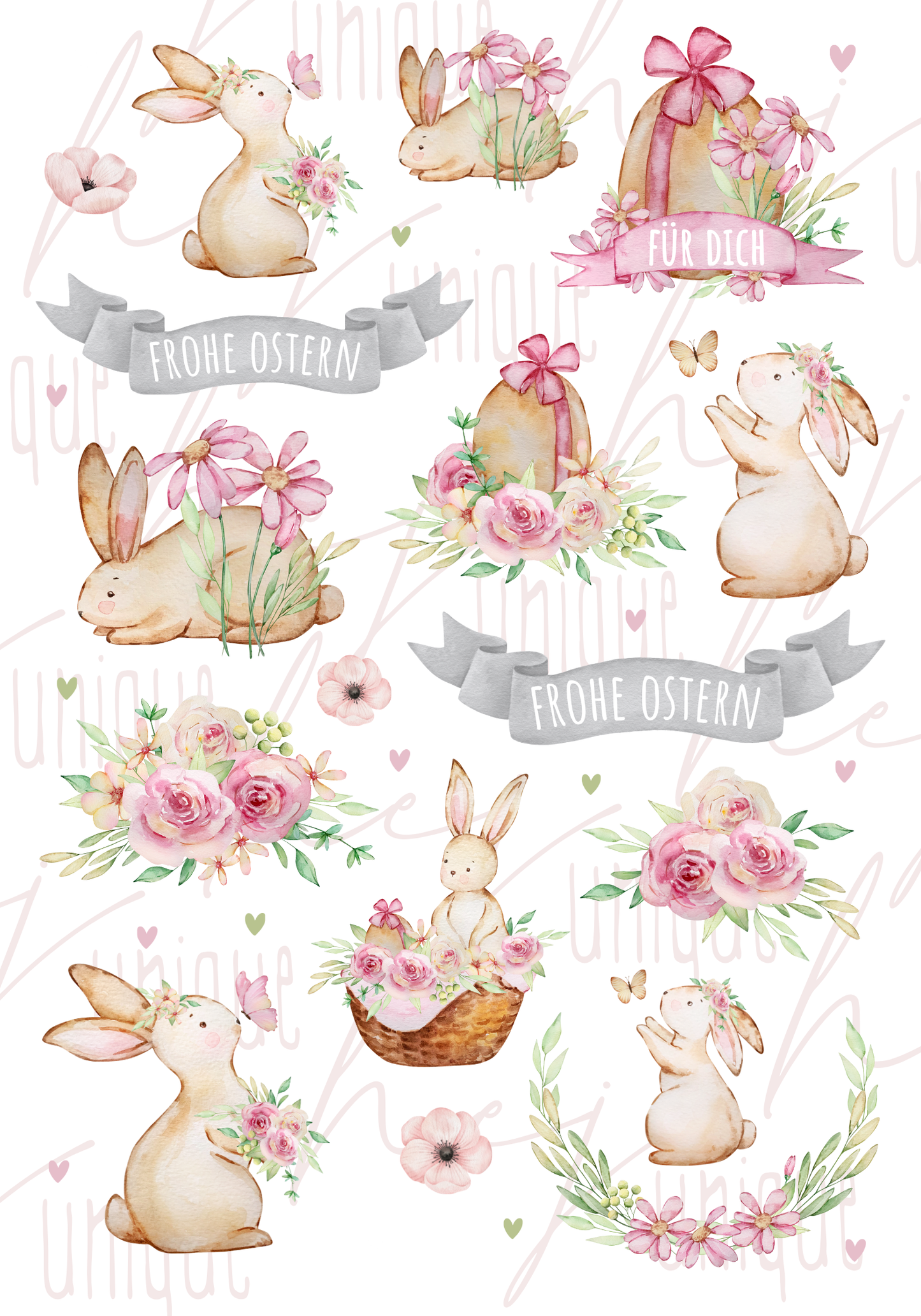 Rub On Aufkleber Flower-Hasi A5 Warum du unsere Rub-Ons lieben wirst:  ✔ Randloser Premium-Look   ✔ Besondere Haptik   ✔ Präzise Platzierung dank transparenter Trägerfolie  ✔ Wasser- und kratzfest // Hitze- und UV-beständig   ✔ Starke Haftung auf Glas, Keramik, Holz, Raysin u.v.m.  ✔ Langlebig und hochwertig verarbeitet  ✔ Auch gewerblich nutzbar – keine zusätzliche Lizenz nötig