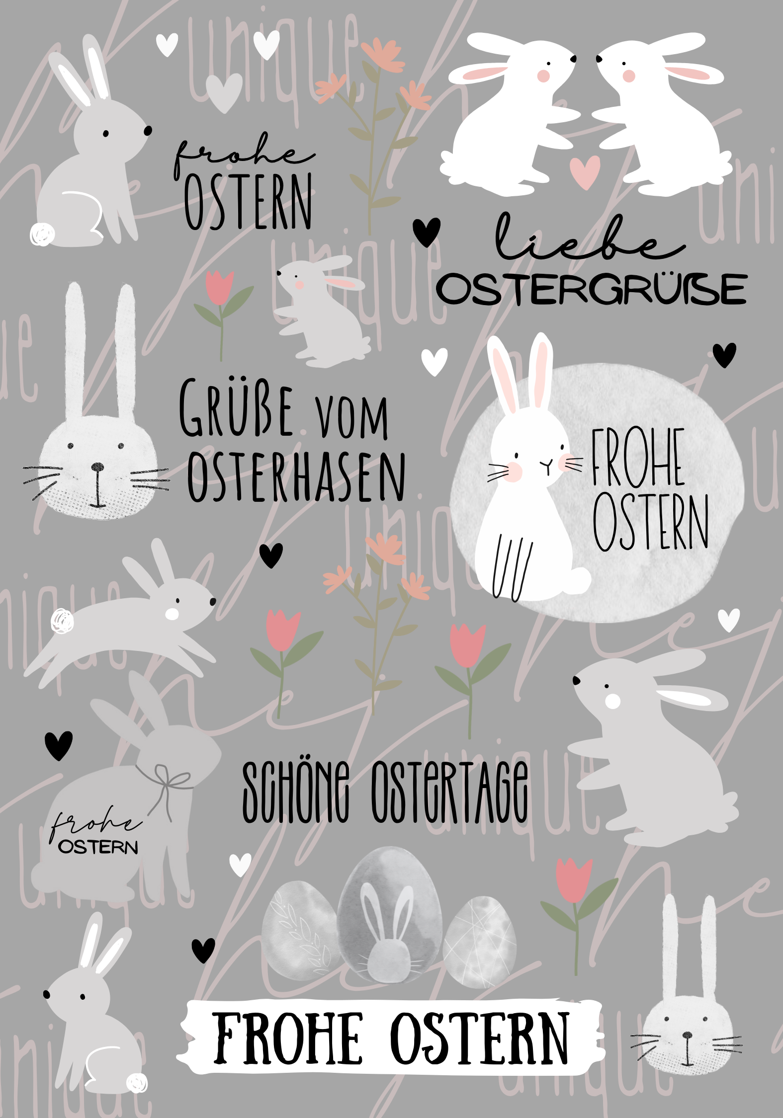 Rub On Aufkleber Bunny-Love Hase Frühling Ostern A5 Warum du unsere Rub-Ons lieben wirst:  ✔ Randloser Premium-Look   ✔ Besondere Haptik   ✔ Präzise Platzierung dank transparenter Trägerfolie  ✔ Wasser- und kratzfest // Hitze- und UV-beständig   ✔ Starke Haftung auf Glas, Keramik, Holz, Raysin u.v.m.  ✔ Langlebig und hochwertig verarbeitet  ✔ Auch gewerblich nutzbar – keine zusätzliche Lizenz nötig