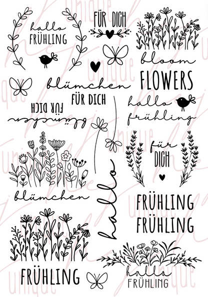 Rub On Aufkleber Frühling A5 Warum du unsere Rub-Ons lieben wirst:  ✔ Randloser Premium-Look   ✔ Besondere Haptik   ✔ Präzise Platzierung dank transparenter Trägerfolie  ✔ Wasser- und kratzfest // Hitze- und UV-beständig   ✔ Starke Haftung auf Glas, Keramik, Holz, Raysin u.v.m.  ✔ Langlebig und hochwertig verarbeitet  ✔ Auch gewerblich nutzbar – keine zusätzliche Lizenz nötig