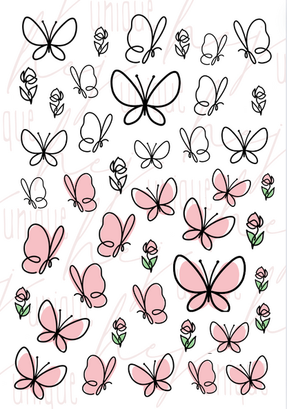 Rub On Aufkleber Schmetterlinge A5 Warum du unsere Rub-Ons lieben wirst:  ✔ Randloser Premium-Look   ✔ Besondere Haptik   ✔ Präzise Platzierung dank transparenter Trägerfolie  ✔ Wasser- und kratzfest // Hitze- und UV-beständig   ✔ Starke Haftung auf Glas, Keramik, Holz, Raysin u.v.m.  ✔ Langlebig und hochwertig verarbeitet  ✔ Auch gewerblich nutzbar – keine zusätzliche Lizenz nötig