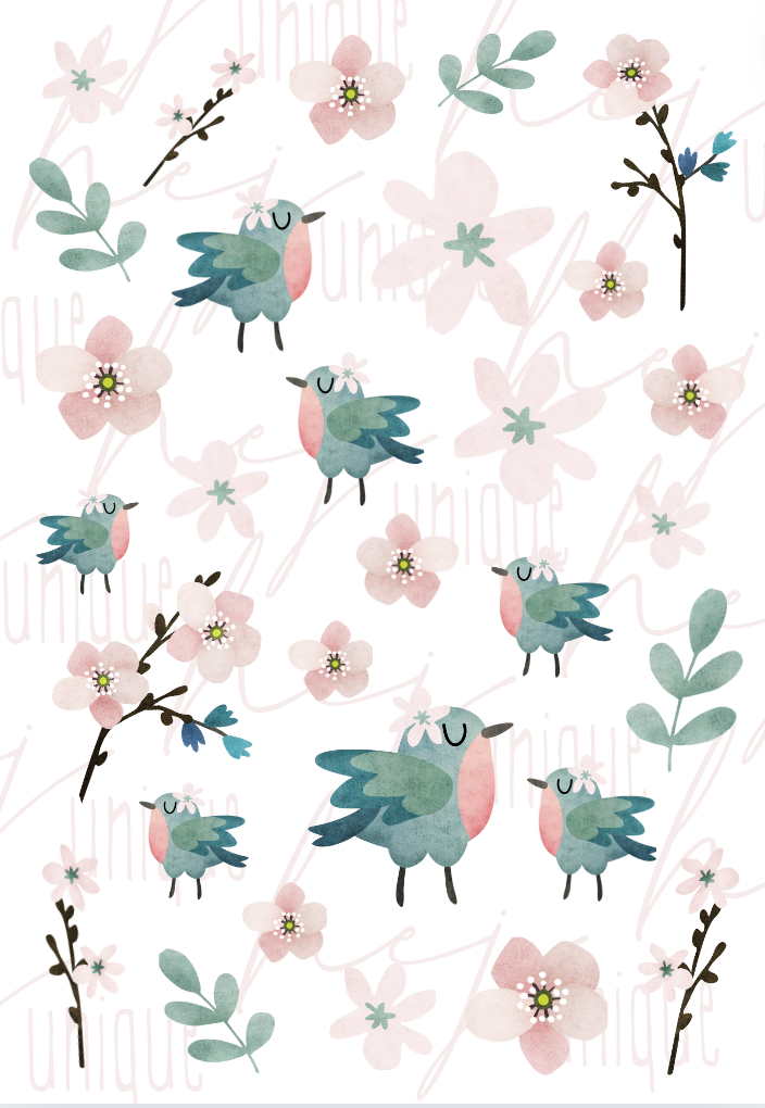 Rub On Aufklebern Vögel A5 Warum du unsere Rub-Ons lieben wirst:  ✔ Randloser Premium-Look   ✔ Besondere Haptik   ✔ Präzise Platzierung dank transparenter Trägerfolie  ✔ Wasser- und kratzfest // Hitze- und UV-beständig   ✔ Starke Haftung auf Glas, Keramik, Holz, Raysin u.v.m.  ✔ Langlebig und hochwertig verarbeitet  ✔ Auch gewerblich nutzbar – keine zusätzliche Lizenz nötig