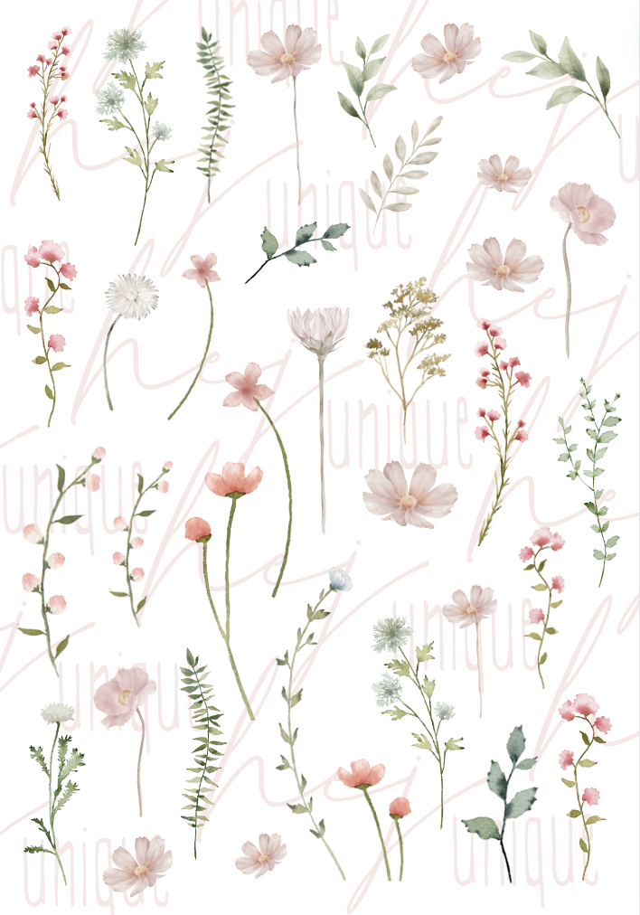 Rub On Aufkleber Wildblumen A5 Warum du unsere Rub-Ons lieben wirst:  ✔ Randloser Premium-Look   ✔ Besondere Haptik   ✔ Präzise Platzierung dank transparenter Trägerfolie  ✔ Wasser- und kratzfest // Hitze- und UV-beständig   ✔ Starke Haftung auf Glas, Keramik, Holz, Raysin u.v.m.  ✔ Langlebig und hochwertig verarbeitet  ✔ Auch gewerblich nutzbar – keine zusätzliche Lizenz nötig