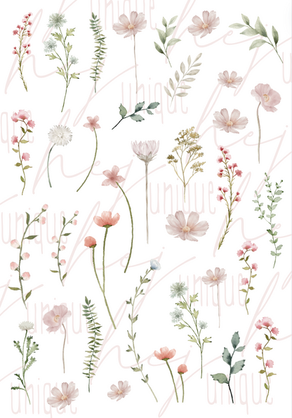 Rub On Aufkleber Wildblumen A5 Warum du unsere Rub-Ons lieben wirst:  ✔ Randloser Premium-Look   ✔ Besondere Haptik   ✔ Präzise Platzierung dank transparenter Trägerfolie  ✔ Wasser- und kratzfest // Hitze- und UV-beständig   ✔ Starke Haftung auf Glas, Keramik, Holz, Raysin u.v.m.  ✔ Langlebig und hochwertig verarbeitet  ✔ Auch gewerblich nutzbar – keine zusätzliche Lizenz nötig