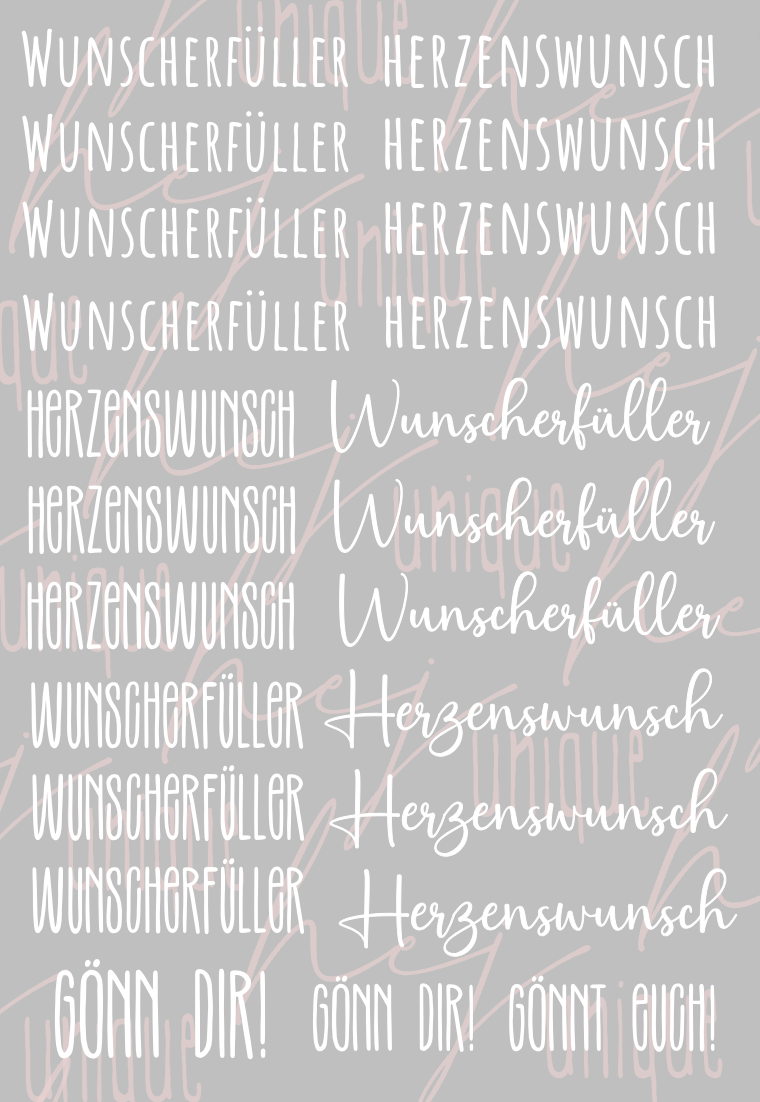 Rub On Aufkleber Wunscherfüller A5 Warum du unsere Rub-Ons lieben wirst:  ✔ Randloser Premium-Look   ✔ Besondere Haptik   ✔ Präzise Platzierung dank transparenter Trägerfolie  ✔ Wasser- und kratzfest // Hitze- und UV-beständig   ✔ Starke Haftung auf Glas, Keramik, Holz, Raysin u.v.m.  ✔ Langlebig und hochwertig verarbeitet  ✔ Auch gewerblich nutzbar – keine zusätzliche Lizenz nötig
