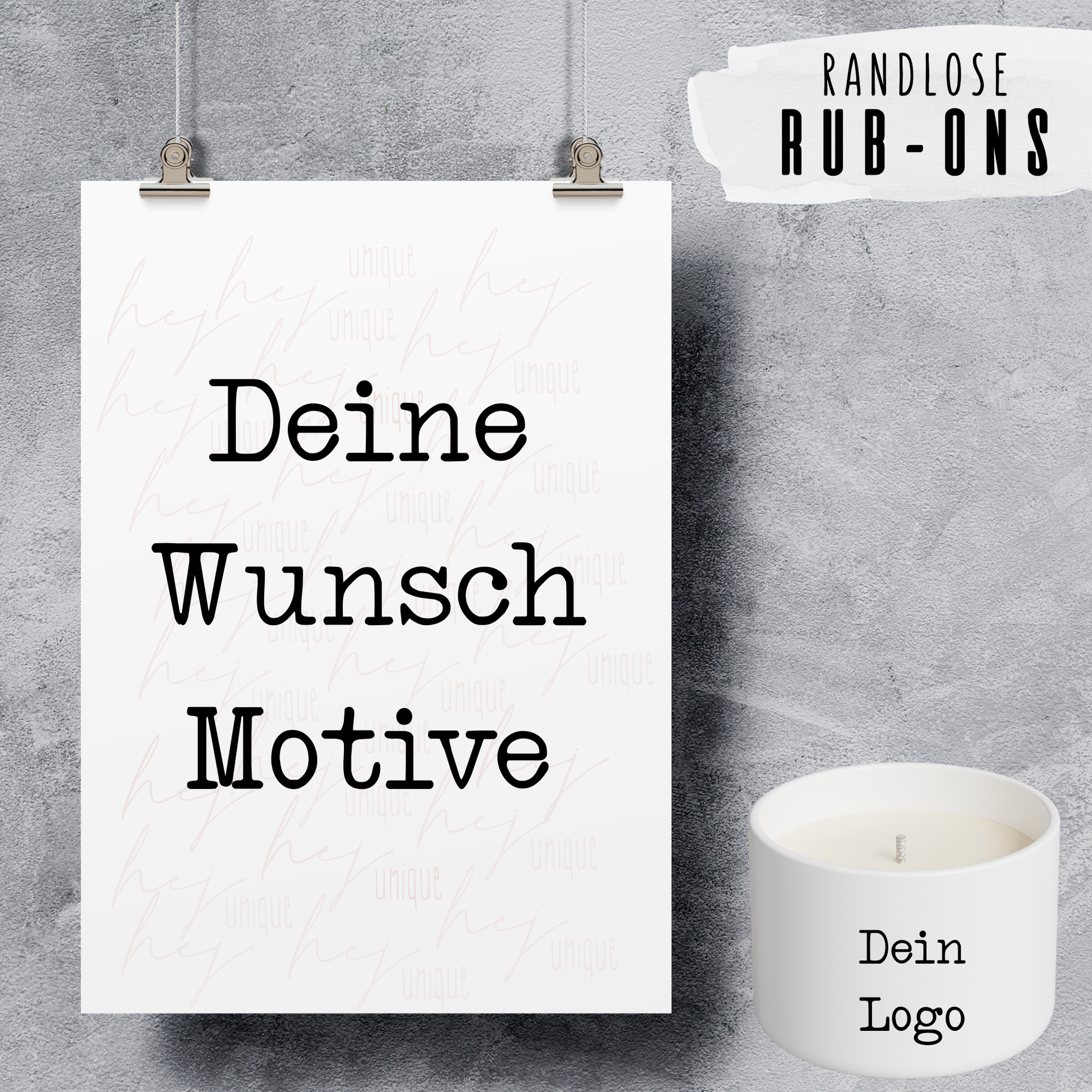 Rub-On Bogen Wunschmotive A5 Warum du unsere Rub-Ons lieben wirst:  ✔ Randloser Premium-Look   ✔ Besondere Haptik   ✔ Präzise Platzierung dank transparenter Trägerfolie  ✔ Wasser- und kratzfest // Hitze- und UV-beständig   ✔ Starke Haftung auf Glas, Keramik, Holz, Raysin u.v.m.  ✔ Langlebig und hochwertig verarbeitet  ✔ Auch gewerblich nutzbar – keine zusätzliche Lizenz nötig